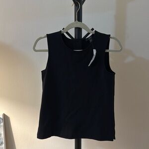 NWT J. Crew Holiday ponte shell shirt top black rhinestone crystal buttons xxs